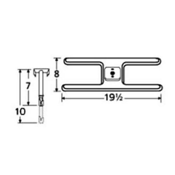 Replacement Fit Stainless Steel H-Burner 10201 for Broilmaster Gas Grills Replacement Fit Stainless Steel H-Burner 10201 for Broilmaster Gas Grills